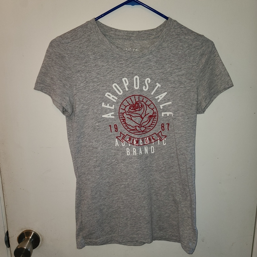 Women's medium Areopostle Grey tee worn once.